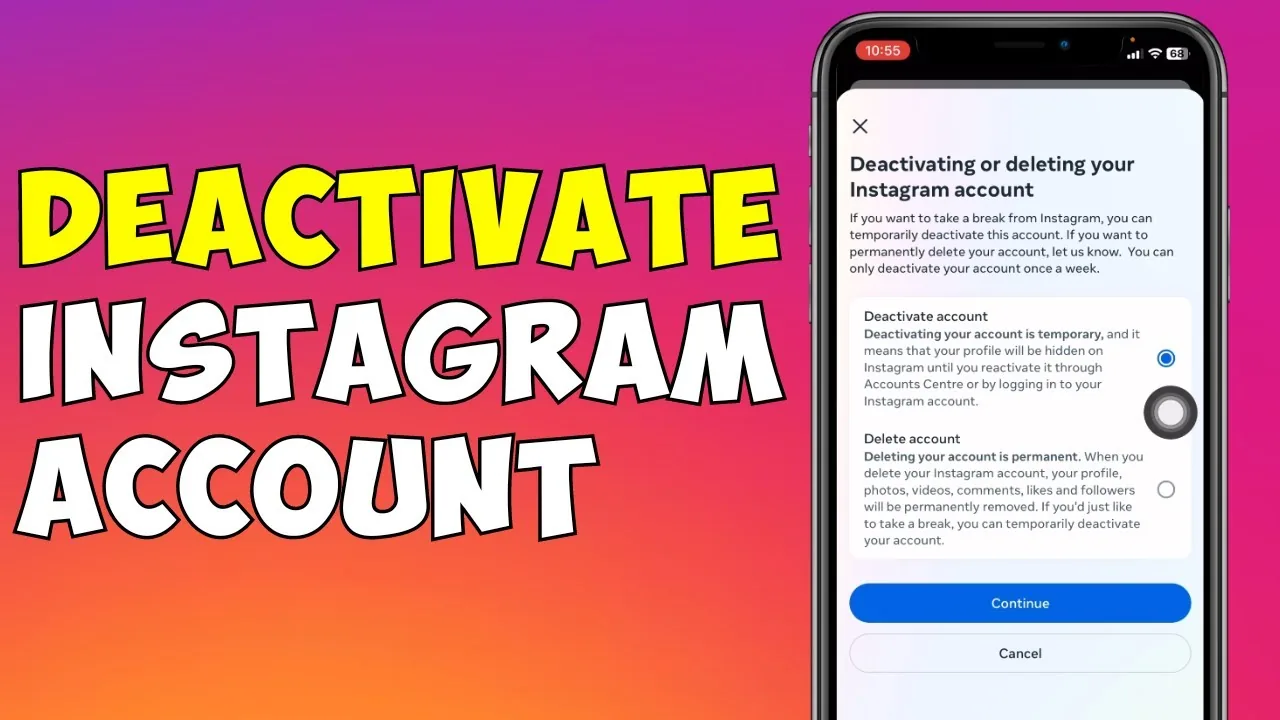 How to Temporarily Deactivate Instagram on Phone