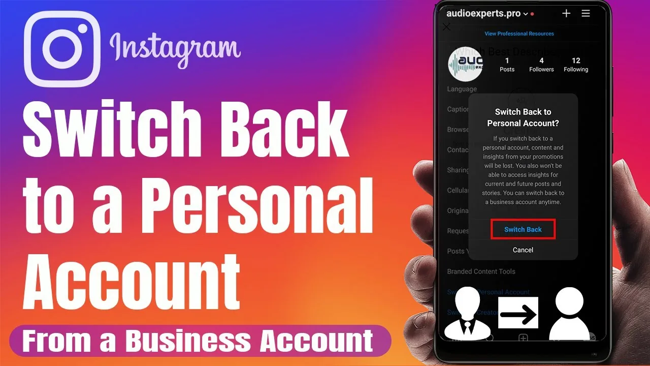 How to Switch to a Personal Account on Instagram How to Switch to a Personal Account on Instagram