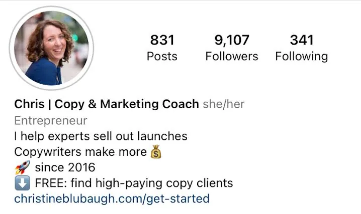 How to Write a Good Instagram Bio (Formula + Examples)